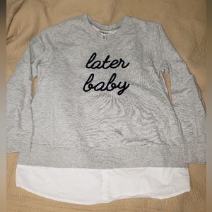 Motherhood Maternity Sweatshirt Size L